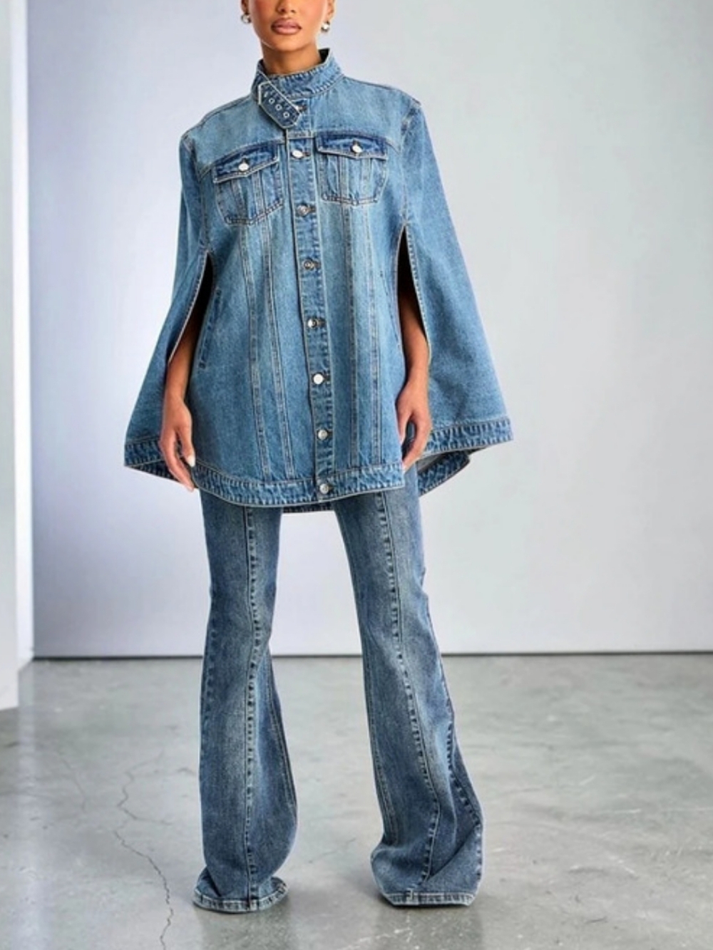 Poncho Denim Jacket